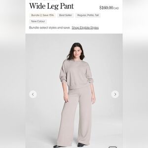 SPANX Wide Leg Pants in Cream